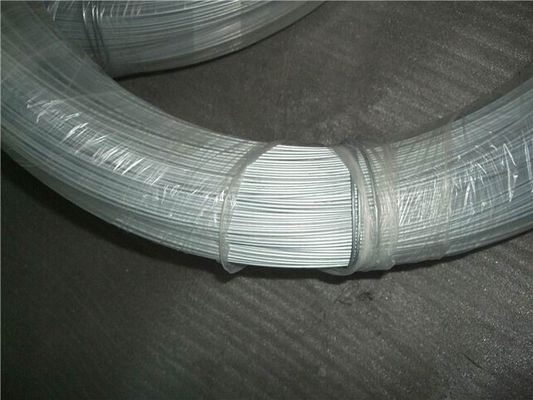 Electro Silver Steel Galvanized Iron Wire , Bwg24 High Carbon Steel Wire