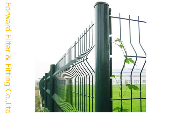 PVC Coated Chain Link Fence / Black 2×4 Galvanized Welded Wire Fence