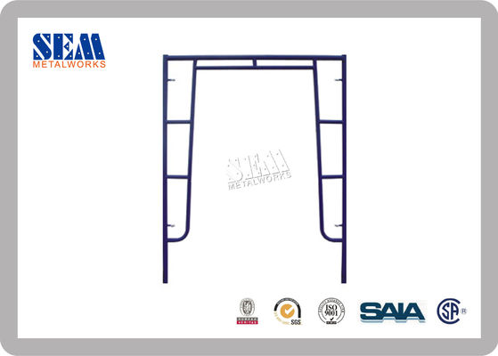 Electro-Plated Wallthrough Scaffolding Frames With 42.9mm Steel Tube